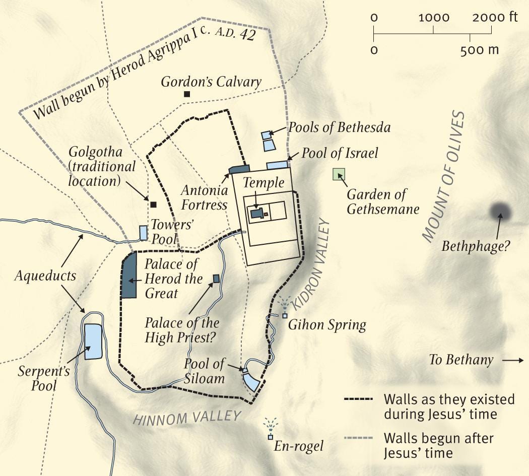 mapa do jardim do getsêmani