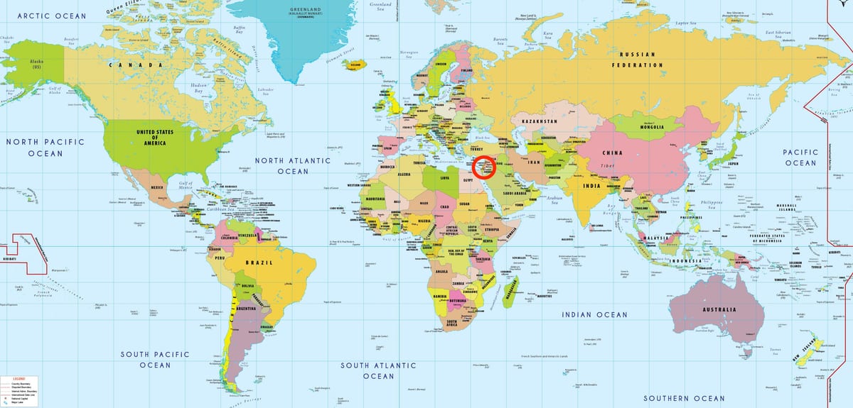 Jerusalém no mapa