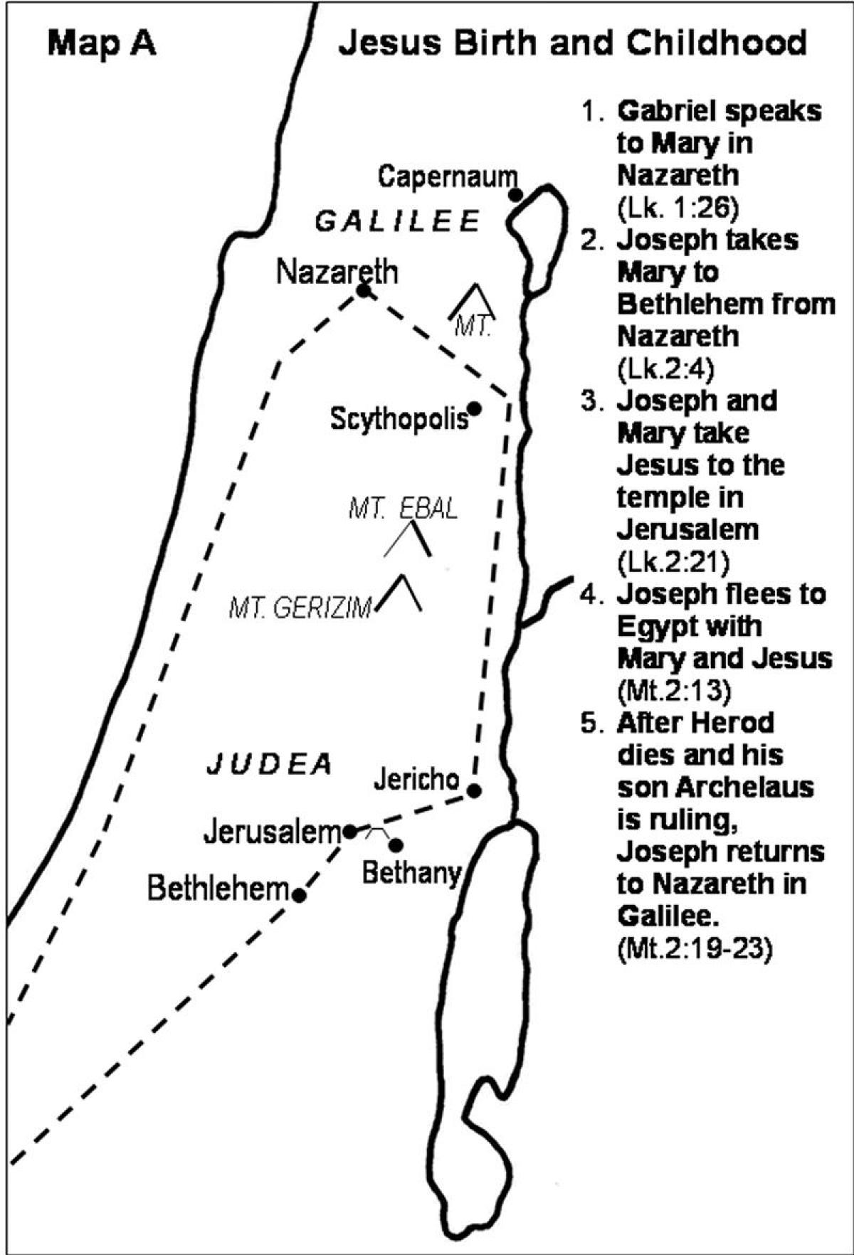 Mapa De Jesus Viagens 