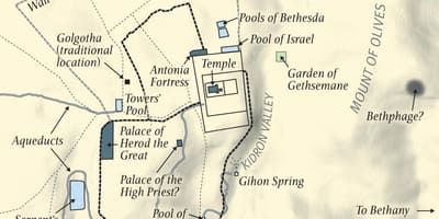 Mapa do jardim do getsêmani