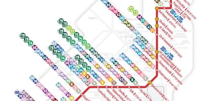 Light rail Jerusalém mapa