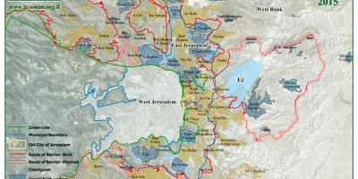 Jerusalém bairro mapa