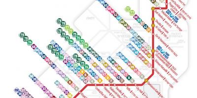 Light rail Jerusalém mapa
