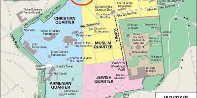 Mapa do portão de damasco, Jerusalém